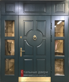 Высокая входная дверь с МДФ №33